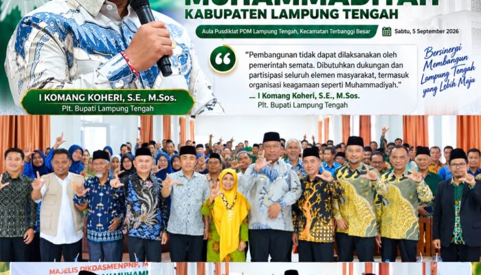 Buka Raker PDM Lamteng, Plt. Bupati Komang Koheri Dorong Penguatan Sinergi untuk Pembangunan Daerah