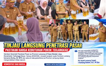 Plt. Bupati Lamteng Tinjau Langsung Penetrasi Pasar, Pastikan Harga Kebutuhan Pokok Terjangkau