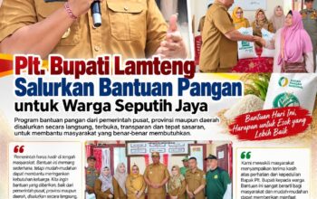 Plt. Bupati Lampung Tengah Salurkan Bantuan Pangan, Pastikan Tepat Sasaran dan Transparan