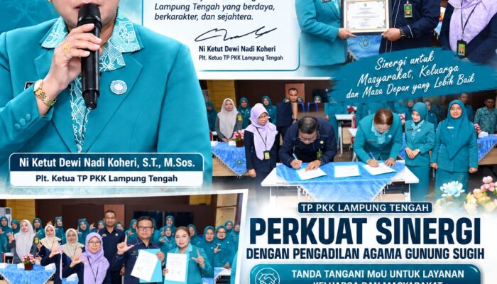 TP PKK Lampung Tengah dan Pengadilan Agama Perkuat Sinergi Upaya Mencegah Perkawinan Anak