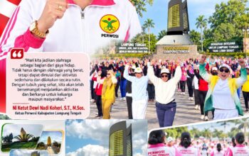 Ketua Perwosi Lamteng Ajak Masyarakat Jadikan Olahraga sebagai Gaya Hidup