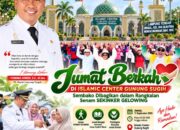 Senam Sekinker Gelowing dan Jumat Berkah di Islamic Center Gunung Sugih, Plt. Bupati Lamteng akan Bagikan Sembako ke Warga