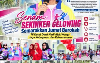 Senam SEKINKER GELOWING Semarakkan Jumat Barokah, Dewi Nadi Ajak Warga Jaga Kebugaran dan Kebersamaan