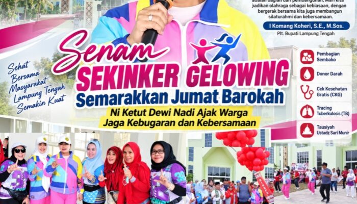 Senam SEKINKER GELOWING Semarakkan Jumat Barokah, Dewi Nadi Ajak Warga Jaga Kebugaran dan Kebersamaan