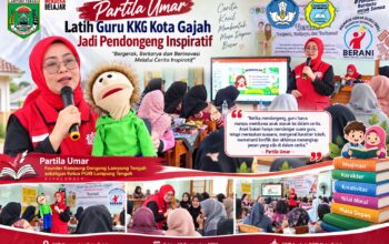 Partila Umar Latih Guru KKG Kota Gajah Lampung Tengah Jadi Pendongeng Inspiratif