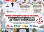 Pemkab Lamteng Perkuat Validasi Data KDKMP, Dorong Koperasi Desa Jadi Penggerak Ekonomi Masyarakat