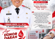 Hari Palang Merah Indonesia Ke-81, Plt. Bupati Lamteng Mengajak Masyarakat Perkuat Semangat Kemanusiaan