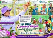 TP PKK Lampung Tengah Percantik Taman Anggrek Agro Park