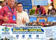 Plt. Bupati Lampung Tengah Tandatangani Kerja Sama Replikasi SISGITA Bersama Pemkot Tangsel