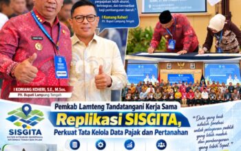 Plt. Bupati Lampung Tengah Tandatangani Kerja Sama Replikasi SISGITA Bersama Pemkot Tangsel