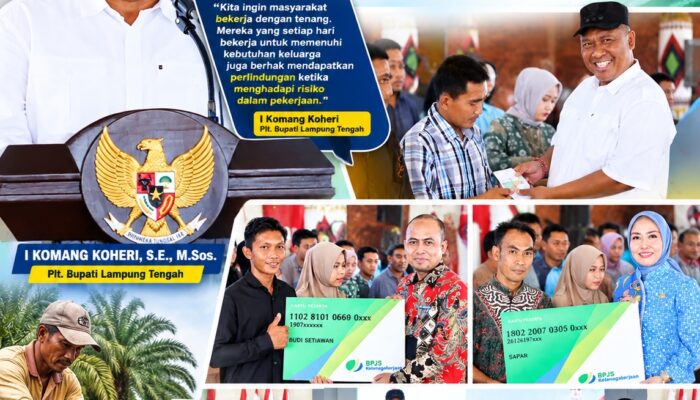 Pemkab Lampung Tengah Perluas Perlindungan BPJS Ketenagakerjaan, Komang: Pekerja Rentan dan Buruh Sawit Jadi Perhatian