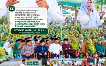 Pengajian Ahad Pahing Muslimat NU, Plt. Bupati Lampung Tengah Dorong Penguatan Ukhuwah dan Kepedulian Sosial