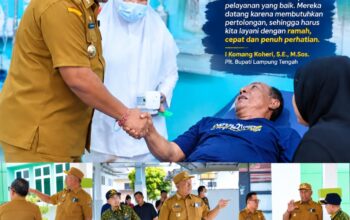 Temui Pasien di RSUD Demang Sepulau Raya, Plt. Bupati Lamteng Pastikan Warga Dapat Pelayanan yang Baik
