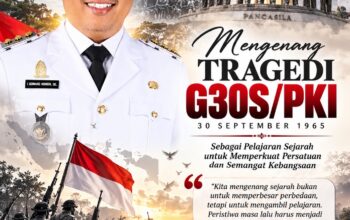 Mengenang Tragedi G30S 1965, Pemkab Lamteng Ajak Masyarakat Rawat Persatuan dan Semangat Kebangsaan