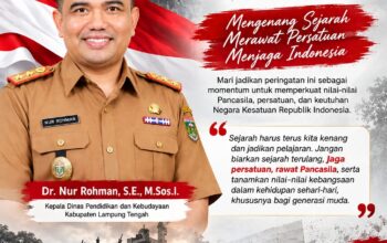 Disdikbud Lamteng Ajak Generasi Muda Mengenang Sejarah dan Merawat Persatuan