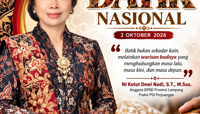 Hari Batik Nasional 2026, Ni Ketut Dewi Nadi: Batik Bukan Sekadar Kain, Melainkan Warisan Budaya Bangsa
