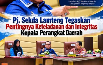 Pj. Sekda Lamteng Sulpakar Tegaskan Pentingnya Keteladanan dan Integritas Kepala Perangkat Daerah