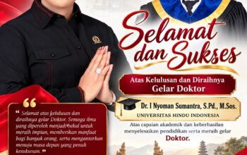 Ni Ketut Dewi Nadi Apresiasi Keberhasilan Dr. I Nyoman Sumantra Meraih Gelar Doktor