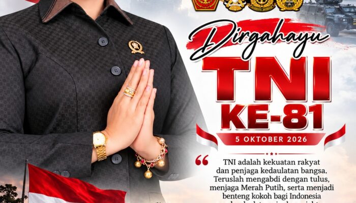 HUT TNI ke-81, Dewi Nadi: TNI Adalah Kekuatan Rakyat dan Penjaga Kedaulatan Bangsa