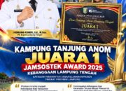 Kampung Tanjung Anom Juara 1 Jamsostek Award, Kebanggaan Lampung Tengah