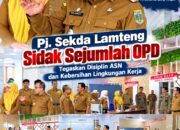 Pj. Sekda Lamteng Sidak Sejumlah OPD, Tegaskan Disiplin ASN dan Kebersihan Lingkungan Kerja