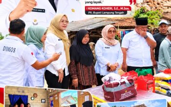 Jalankan Komitmen Plt. Bupati, Dinsos Lampung Tengah Gerak Cepat Tangani Rumah Roboh Warga Lansia