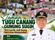 Taman Tugu Canang Gunung Sugih, RTH Cantik Jadi Ruang Aktivitas Masyarakat