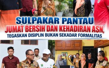 Pj. Sekda Lamteng Pantau Jumat Bersih dan Kehadiran ASN, Tegaskan Disiplin Bukan Sekadar Formalitas