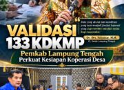 Validasi 133 KDKMP, Pemkab Lampung Tengah Perkuat Kesiapan Koperasi Desa