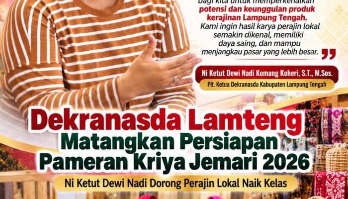 Dekranasda Lamteng Perkuat Persiapan Pameran Kriya Jemari 2026, Dewi Nadi Bidik Kerajinan Lokal Naik Kelas