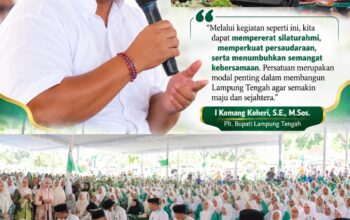 Plt. Bupati Lamteng Hadiri Fatayat NU Bersholawat, Perkuat Persaudaraan dan Sinergi Pembangunan