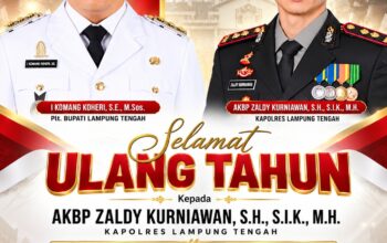 Plt. Bupati Komang Koheri Sampaikan Ucapan Selamat Ulang Tahun kepada Kapolres Lampung Tengah