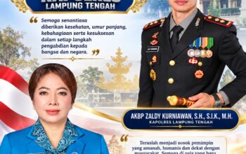 Plt. Ketua TP PKK Dewi Nadi Ucapkan Selamat Ulang Tahun kepada Kapolres Lamteng