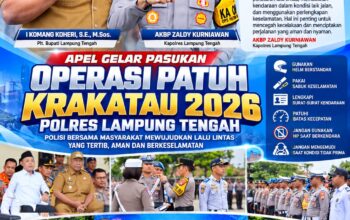 Operasi Patuh Krakatau 2026, Plt. Bupati dan Kapolres Lamteng Imbau Pengendara Utamakan Keselamatan