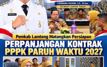 Pemkab Lamteng Matangkan Persiapan Perpanjangan Kontrak PPPK Paruh Waktu Tahun 2027