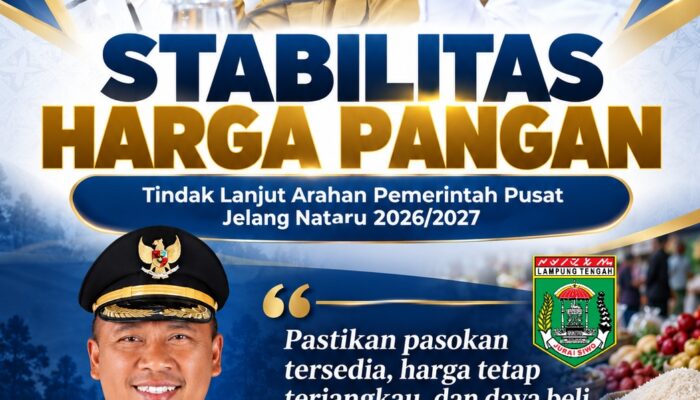 Jalankan Arahan Pemerintah Pusat, Plt. Bupati Komang Koheri Instruksikan OPD Jaga Stabilitas Harga Pangan di Lampung Tengah