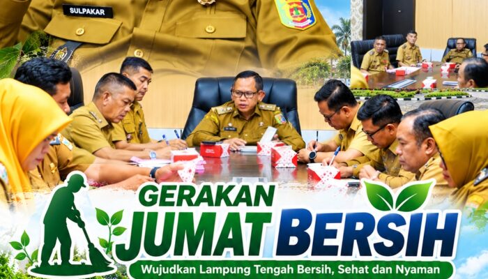 Perkuat Pengelolaan Sampah, Sulpakar Gerakkan Jumat Bersih di Lampung Tengah