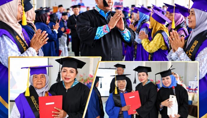 Wisuda Sekolah Lansia Harum Mewangi Way Seputih, Komang Koheri Tekankan Lansia Sehat, Mandiri, dan Bermartabat