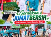 Plt. Bupati Komang Koheri dan Para Kepala OPD Lamteng Gerakkan Jumat Bersih di Kawasan Plaza Bandar Jaya