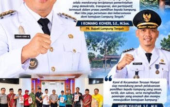 Kawal Demokrasi Kampung, Andri Yulizar Turun Langsung Pastikan Pilkakam Terusan Nunyai Berjalan Lancar