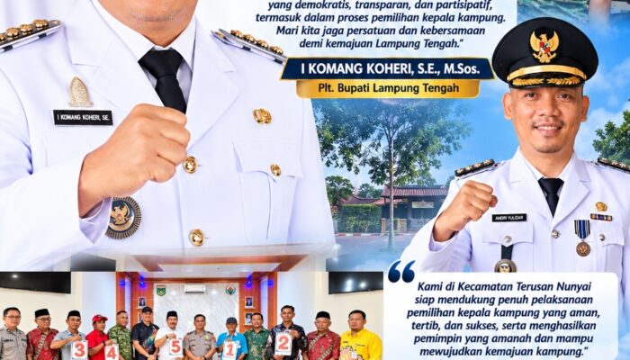 Kawal Demokrasi Kampung, Andri Yulizar Turun Langsung Pastikan Pilkakam Terusan Nunyai Berjalan Lancar
